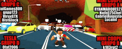 A Group Of People Are Playing A Video Game Called Robocar Tycoon GIF