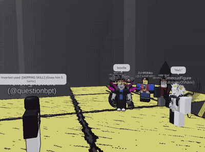 A Group Of People Are Standing In A Room And One Of Them Says Bivville GIF