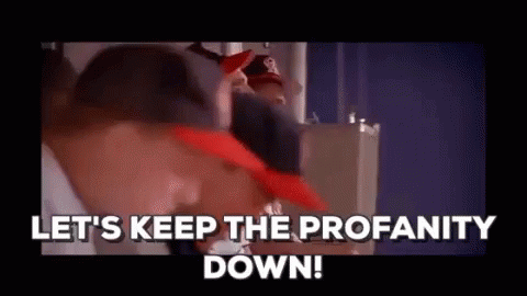 A Group Of People Are Standing Next To Each Other In A Room . GIF