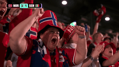 A Group Of People Are Watching A Soccer Game And The Score Is 31 To 1 GIF
