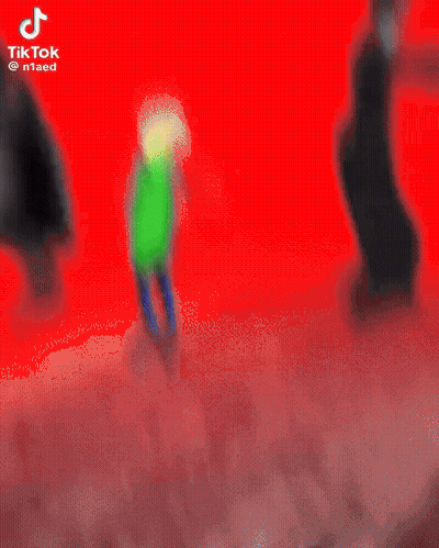 A Group Of People Dancing On A Green Screen . GIF