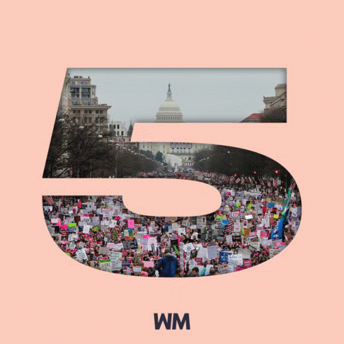 A Group Of People Holding A Sign That Says " Justice Can 'T " In Front Of The Number 5 GIF