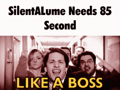 A Group Of People In A Hallway With The Words Like A Boss On The Bottom GIF