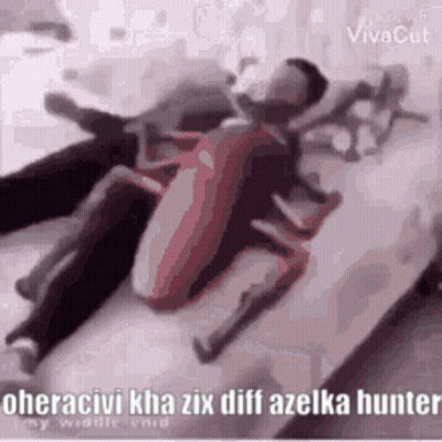 A Group Of People Laying On Top Of Each Other On A Bed With A Cockroach . GIF
