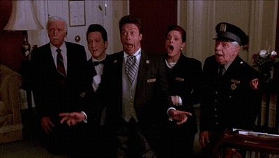 A Group Of People Posing For A Picture With The Words I Love You GIF