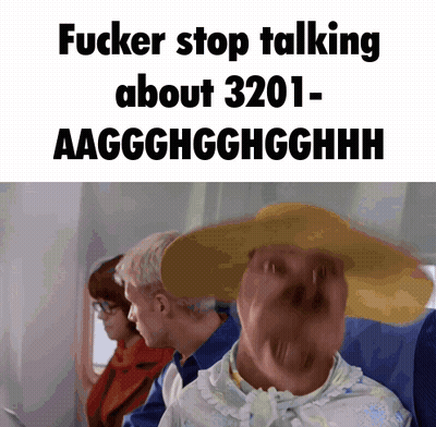 A Group Of People Sitting On An Airplane With The Words " Fucker Stop Talking About 3201- Aagghghgghghh " GIF
