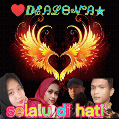A Group Of People Standing Next To Each Other With The Words Selalu Di Hati GIF