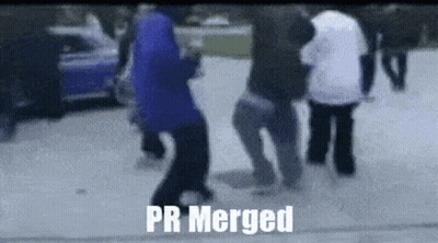 A Group Of People Walking In The Snow With The Words Pr Merged On The Bottom Right GIF