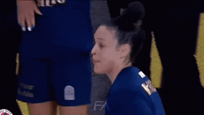 A Group Of People Wearing Blue Shirts With The Word Able On It GIF