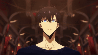 A Group Of Red Monsters With Glowing Eyes And Sharp Teeth GIF