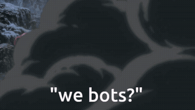 A Group Of Robots With The Words " We Bots " Written On The Bottom GIF