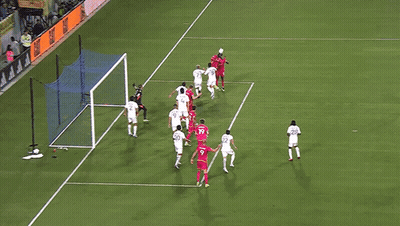 A Group Of Soccer Players Are Playing On A Field And One Of Them Has The Number 20 On His Shirt GIF