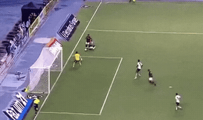 A Group Of Soccer Players Are Playing On A Field With An Advertisement For Gatorade In The Back GIF