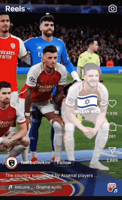 A Group Of Soccer Players Are Posing For A Picture On A Screen GIF