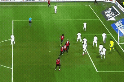 A Group Of Soccer Players On A Field One Of Whom Has The Number 7 On His Shirt GIF