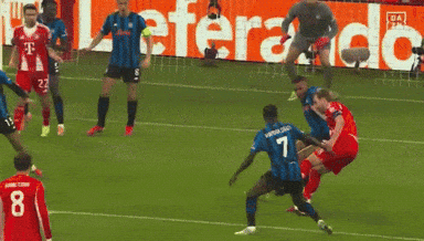 A Group Of Soccer Players On A Field With A Sign That Says Lieferando In The Background GIF