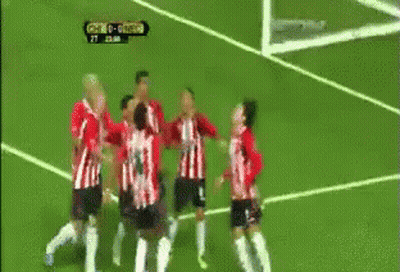A Group Of Soccer Players On A Field With One Wearing A Jersey With The Number 17 On It GIF