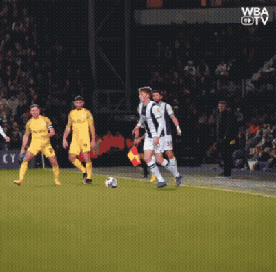A Group Of Soccer Players On A Field With The Word Wba On The Bottom Left GIF