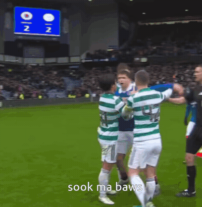 A Group Of Soccer Players On A Field With The Words Sook Ma Baws On The Bottom GIF