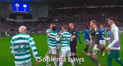 A Group Of Soccer Players On A Field With The Words " Sook Ma Baws " On The Bottom Right GIF