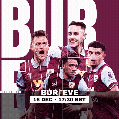 A Group Of Soccer Players On A Poster That Says Bur Eve 16 Dec 16:30 Bst GIF