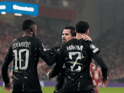 A Group Of Soccer Players One Of Whom Has The Number 10 On Their Back GIF