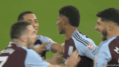 A Group Of Soccer Players With One Wearing A Shirt With The Number 7 On It GIF