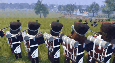 A Group Of Soldiers Are Standing In A Field And One Of The Soldiers Has The Number 22 On Their Back GIF
