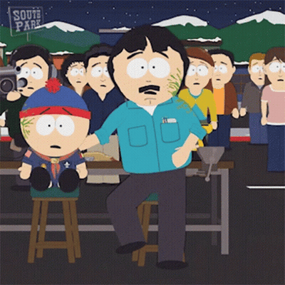A Group Of South Park Characters Are Gathered Around A Table GIF