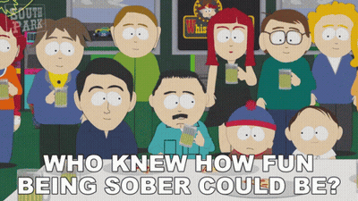 A Group Of South Park Characters Are Gathered Around A Table GIF