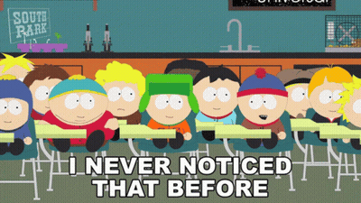 A Group Of South Park Characters Sitting At Tables GIF