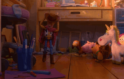A Group Of Toy Story Characters Including Mr Potato Head And Hedgehog GIF