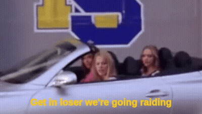 A Group Of Women Are Sitting In A Convertible Car . GIF