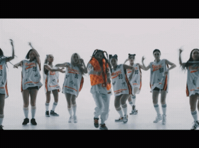 A Group Of Women In Basketball Uniforms With The Number 93 GIF