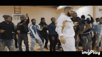 A Group Of Young Men Are Dancing In A Gym With The Words Imgplay Visible In The Corner GIF