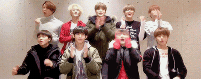 A Group Of Young Men Are Posing For A Picture And One Of Them Is Wearing A Shirt That Says ' Good Night ' GIF