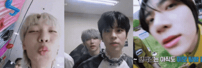 A Group Of Young Men Are Standing Next To Each Other And One Of Them Is Making A Funny Face GIF