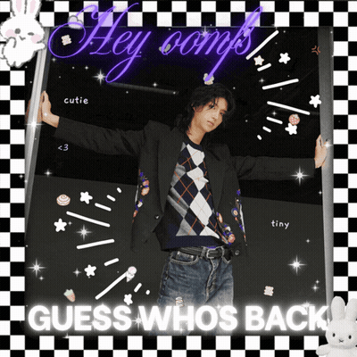 A Guess Who 'S Back Poster With A Man In A Jacket GIF
