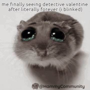 A Hamster With Tears Coming Out Of Its Eyes GIF