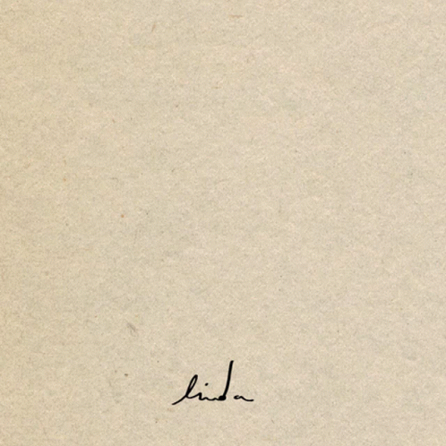 A Hand Drawn Illustration Of A Woman 'S Eye With The Name Linda Written Below It GIF