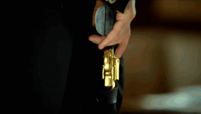 A Hand Holding A Cane With The Word Claude Written On The Ground GIF