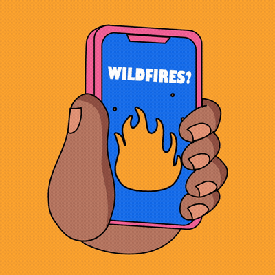 A Hand Holding A Cell Phone That Says Check On Elders On The Screen GIF