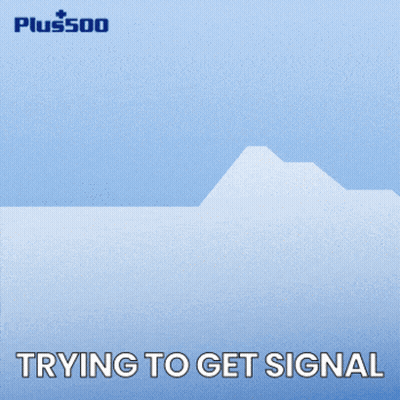 A Hand Holding A Cell Phone With The Word Plus500 On The Screen GIF