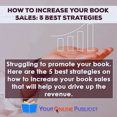 A Hand Holding A Graph With The Words How To Increase Your Book Sales GIF