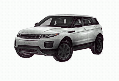 A Hand Is Reaching Out Towards A Range Rover GIF