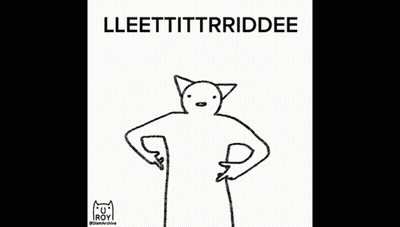 A Hand Pointing At A Drawing Of A Cat With The Words You Can Stop Now Below It GIF