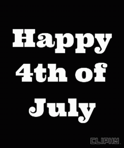 A Happy 4Th Of July Greeting With Fireworks In The Background GIF
