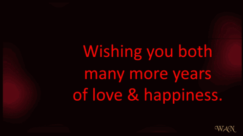 A Happy Anniversary Card With A Rose And Balloons GIF