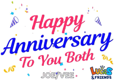 A Happy Anniversary To You Both Lucas And Friends GIF