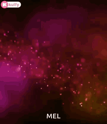 A Happy Birthday Greeting Card With The Name Mel Written On It . GIF